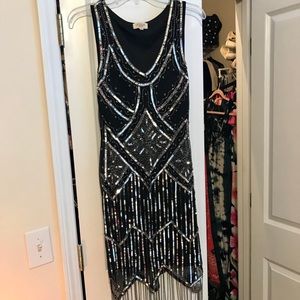 1920’s Era Style Flapper Dress, Size 6 US, 12 UK
